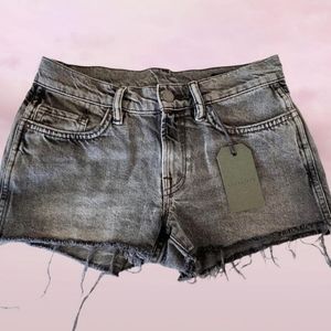 BNWT AllSaints Distressed grey denim shorts